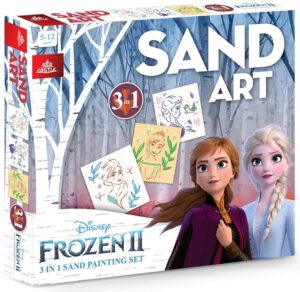 Trijų dalių piešimo smėliu rinkinys "FROZEN"