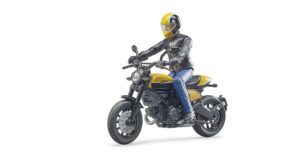 BRUDER Motociklas su motociklininku „Scrambler Ducati“, 63053