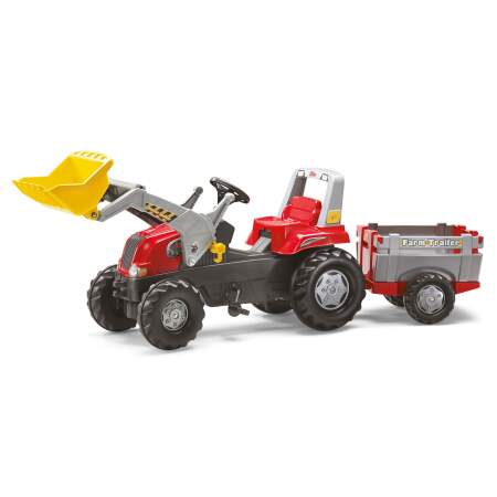 Traktoriukas su priekaba ir priekiniu kaušu Rolly toys nuo 3-8 m.