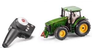 Traktorius su distanciniu pulteliu SIKU JOHN DEERE 8345R lieto metalo distancinio valdymo ir šviečiantis traktorius