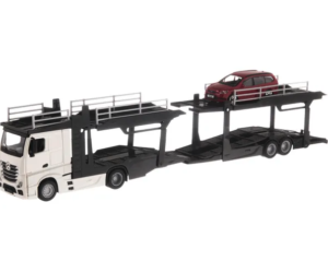 Tralas „Mercede Benz Actros 2545“ su „Ford Focus“ automobiliu