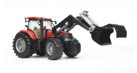 BRUDER traktorius CASE CVX 230, 03190 su frontaliniu kaušu,  03333 Komplektas