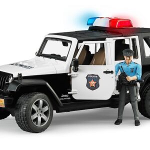 BRUDER policijos automobilis su policijos pareigūno figurėle policininko džipas, 02526