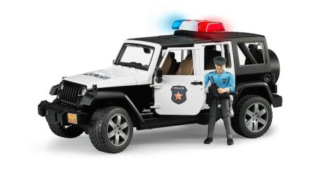 BRUDER policijos automobilis su policijos pareigūno figurėle policininko džipas, 02526