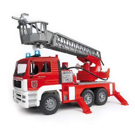 BRUDER žaislinis gaisrinis kranas Gaisrinė Gaisrininko mašina, 02770