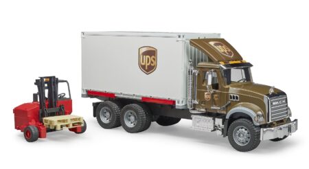 BRUDER siuntų fūra Mack Granite UPS Logistikos automobilis sunkvežimis, 02828