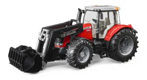 BRUDER traktorius Massey Ferguson 7624 su priekiniu krautuvu, 03047 Numatomas pristatymas nuo 2022.01.24