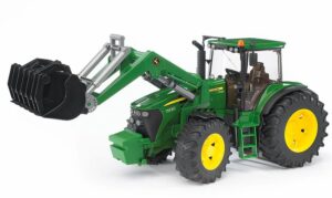 BRUDER žaislinis mini traktorius John Deere 7930 su priekiniu kaušu, 03051