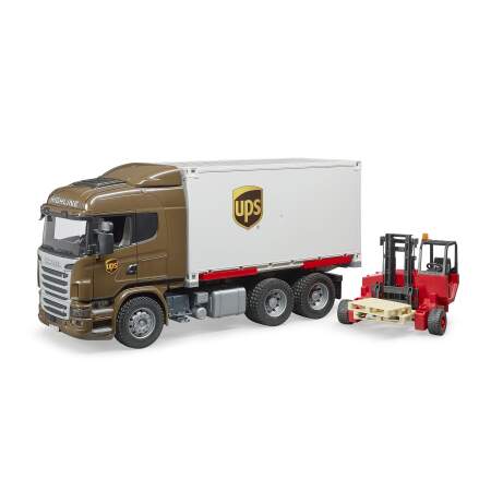 BRUDER fūra Scania R serijos UPS logistikos sunkvežimis, 03581