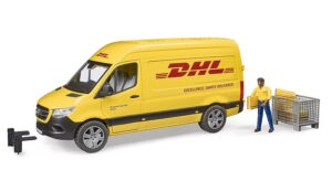 BRUDER siuntų mikroautobusas MB Sprinter DHL su vairuotojo elementu, 02671