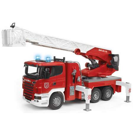 BRUDER Scania gaisrinė mašina su vandens pompa Gaisrininko mašina, 03590