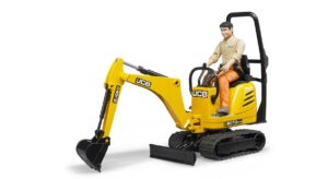 BRUDER žaislinis JCB 8010 CTS mini ekskavatorius su figūra, 62002 Numatomas pristatymas nuo 21.02.23