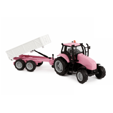 Rožinis traktoriukas Kids Globe